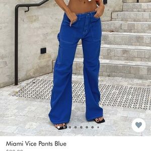 Miami vice pants - blue (princess Polly)